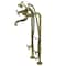 Kingston Brass CCK246K3 Freestanding Clawfoot Tub Faucet Package with Supply Line, Antique Brass CCK246K3 - alternate 1